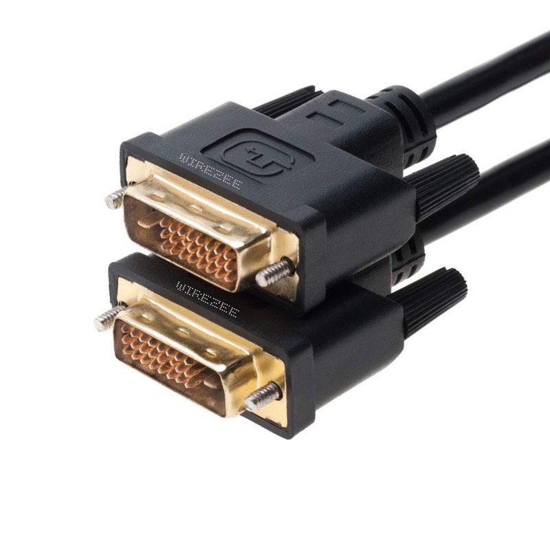 WireZee DVI-D Dual Link Cable 25FT Male to Male, 5Gbps, Black - Image 2